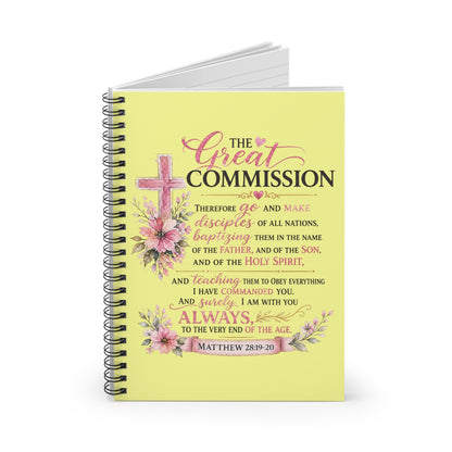 Matthew 28:19–20 Scripture Spiral Notebook