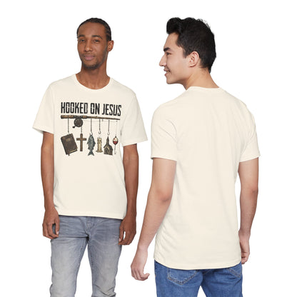 Hooked on Jesus - Faith Inspired Men's T-Shirt