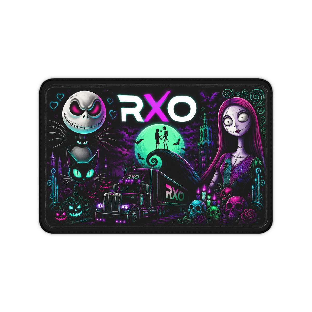 RXO Neon Gothic Trucking Desk Mat
