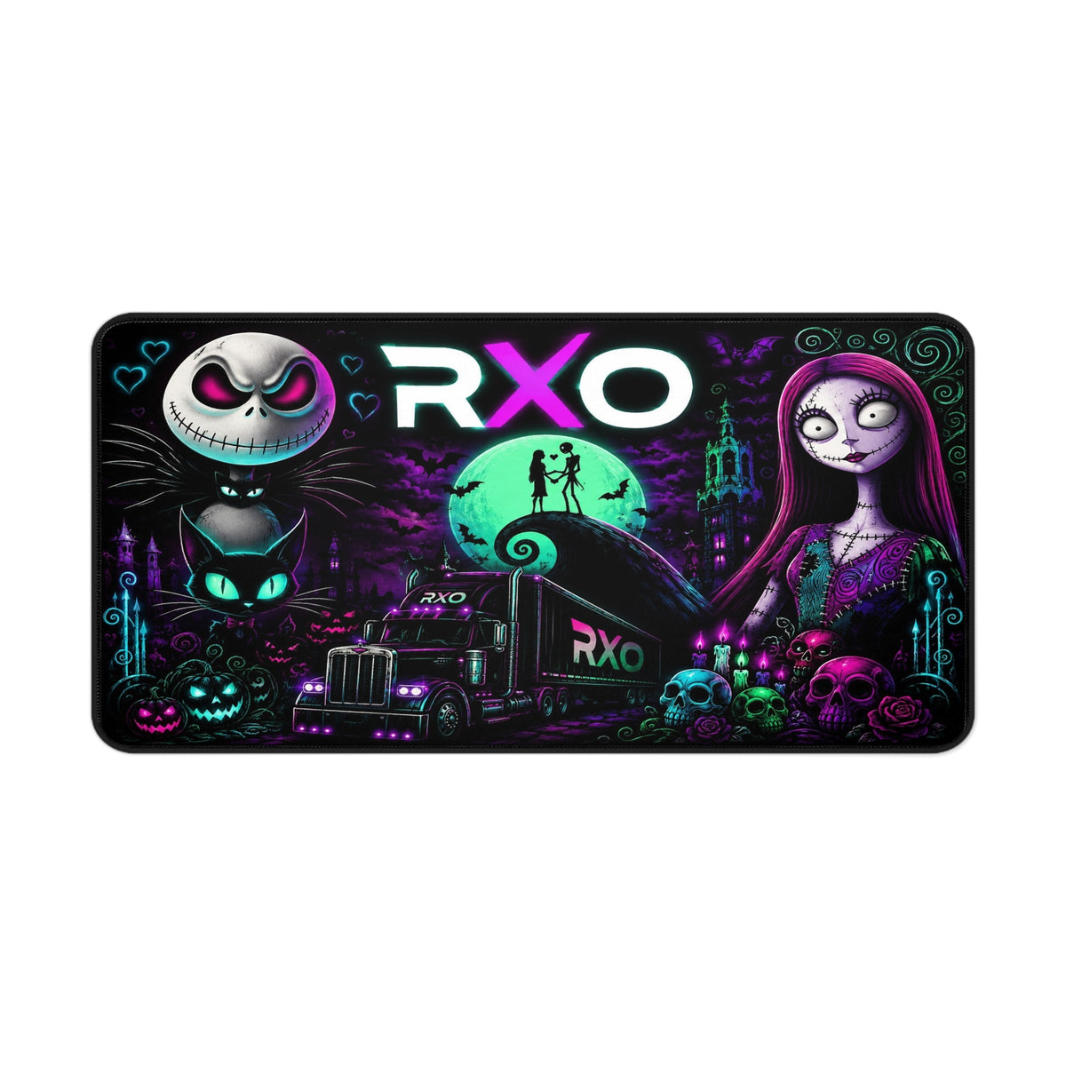 RXO Neon Gothic Trucking Desk Mat